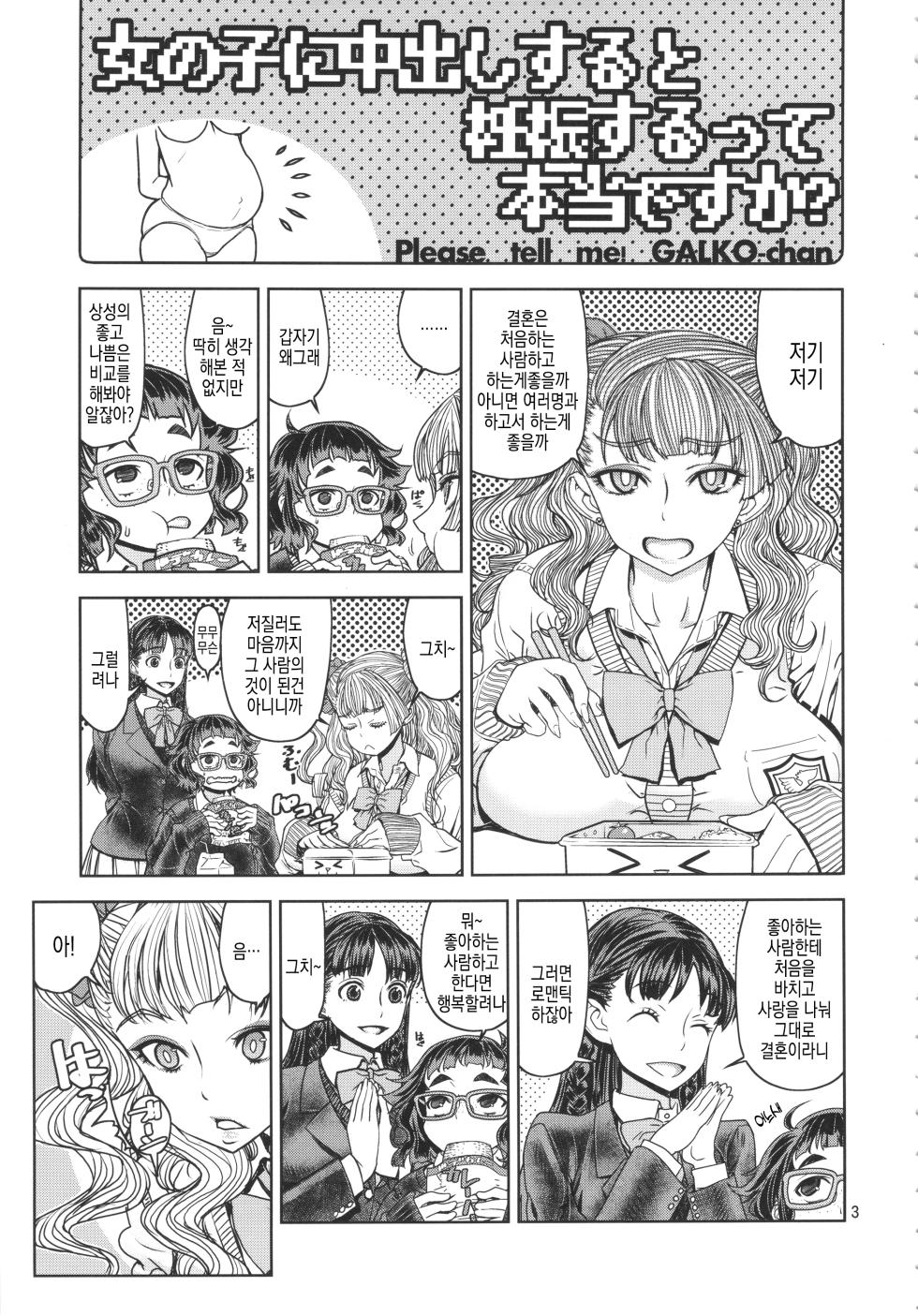 (C89) [Dorepooru (Leopard)] Leopard Hon 23 no 2 | 레오파드 책 23-2 (Oshiete! Galko-chan) [Korean] - Page 2