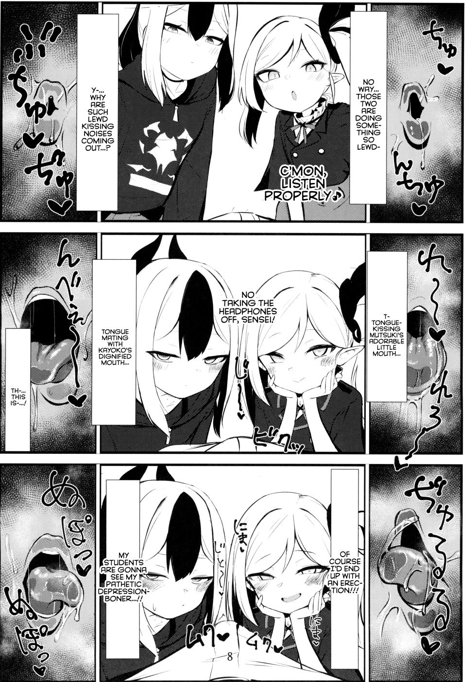 (C103) [Heso no gomaabura (Hekoman)] Kayoko & Mutsuki ASMR (Blue Archive) [English] {Doujins.com} - Page 8