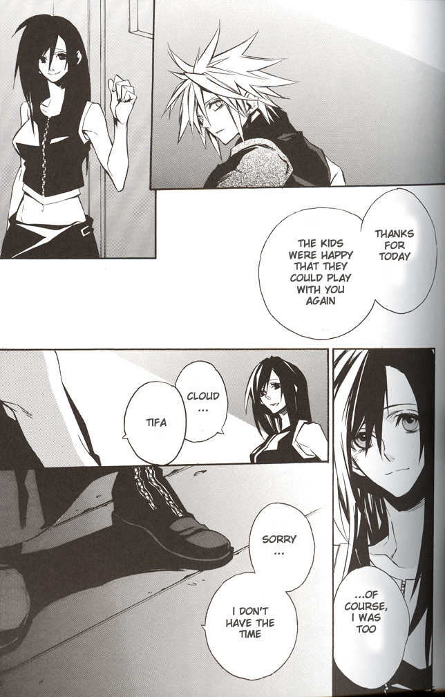 (C70) [kiki (Fujiwara Beni)] ZILCH #2 Darker Than Darkness (Final Fantasy VII Advent Children) [English] - Page 25