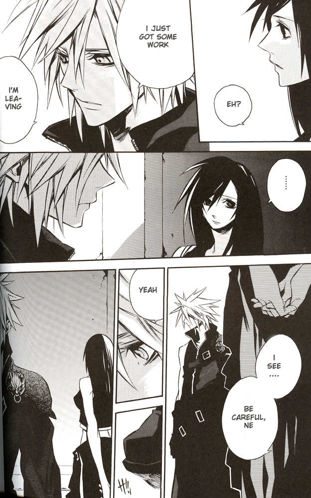 (C70) [kiki (Fujiwara Beni)] ZILCH #2 Darker Than Darkness (Final Fantasy VII Advent Children) [English] - Page 26