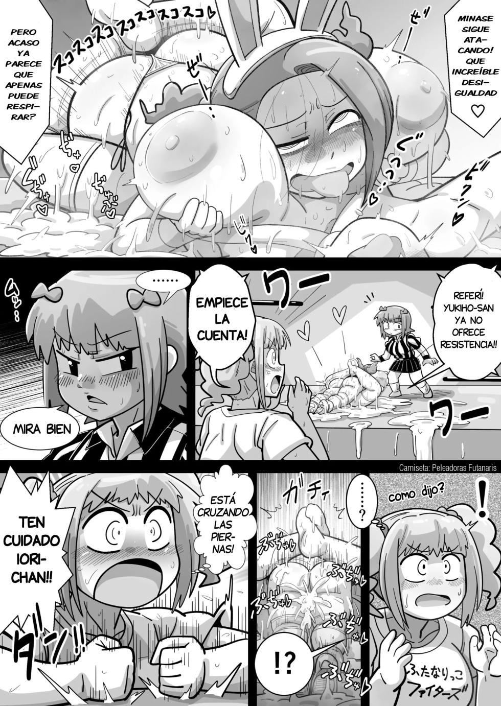 [Warui Yume (Aimu)] Idol ga "Chinko" Ero ProWres!!! Hagiwara VS Minase ~Habatsu Tousou Hen~ (THE IDOLM@STER) [Spanish] [Harenchi no Fansub] - Page 38