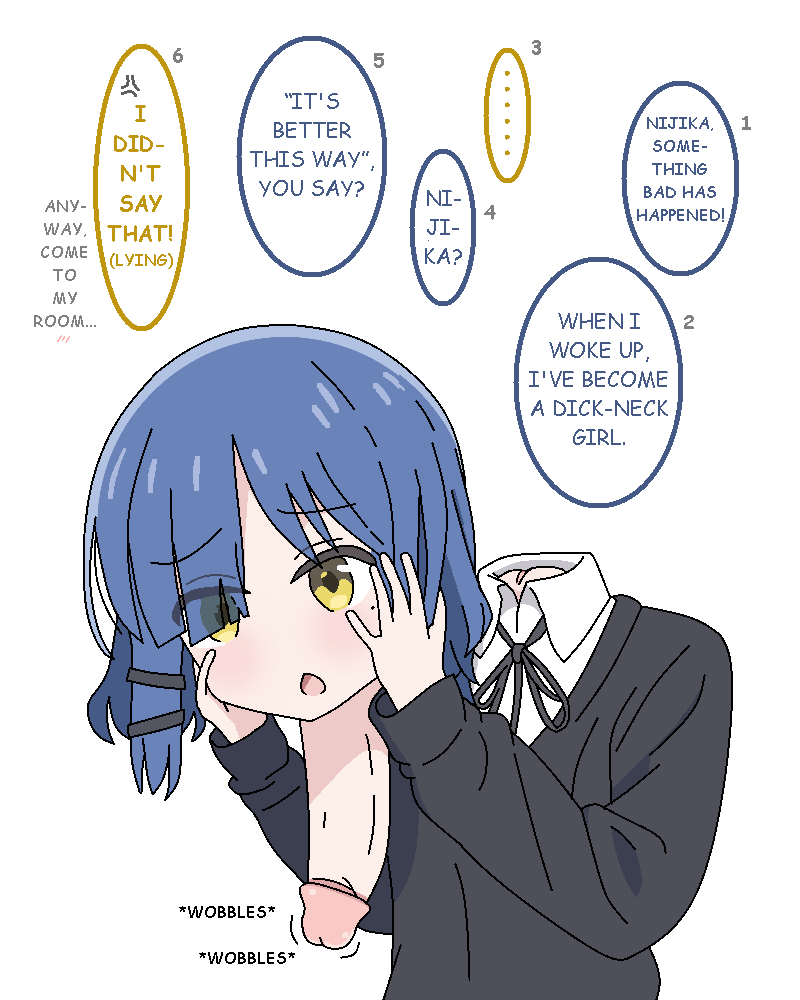 [R-18G]Ryo-senpai has been turned into a Dickneck?! [English & Japanese] - Page 2