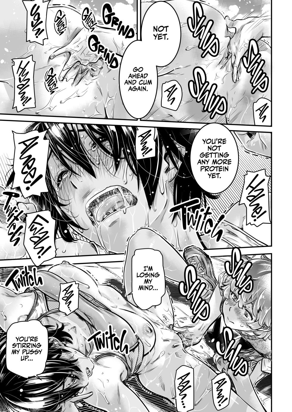 [MARUTA Production (MARUTA)] Shinchou 175cm no Rikujou Shoujo wa Kouhai Danshi no Seishi o Nomitagaru | Tall Track and Field Girl Wants to Drink Junior's Cum [English] {2d-market.com} [Decensored] [Digital] - Page 40