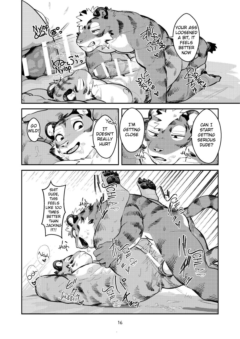 (Shinshun Kemoket 10) [Zerozero (Uro)] First time in the Tiger's 'Den' [English] - Page 15