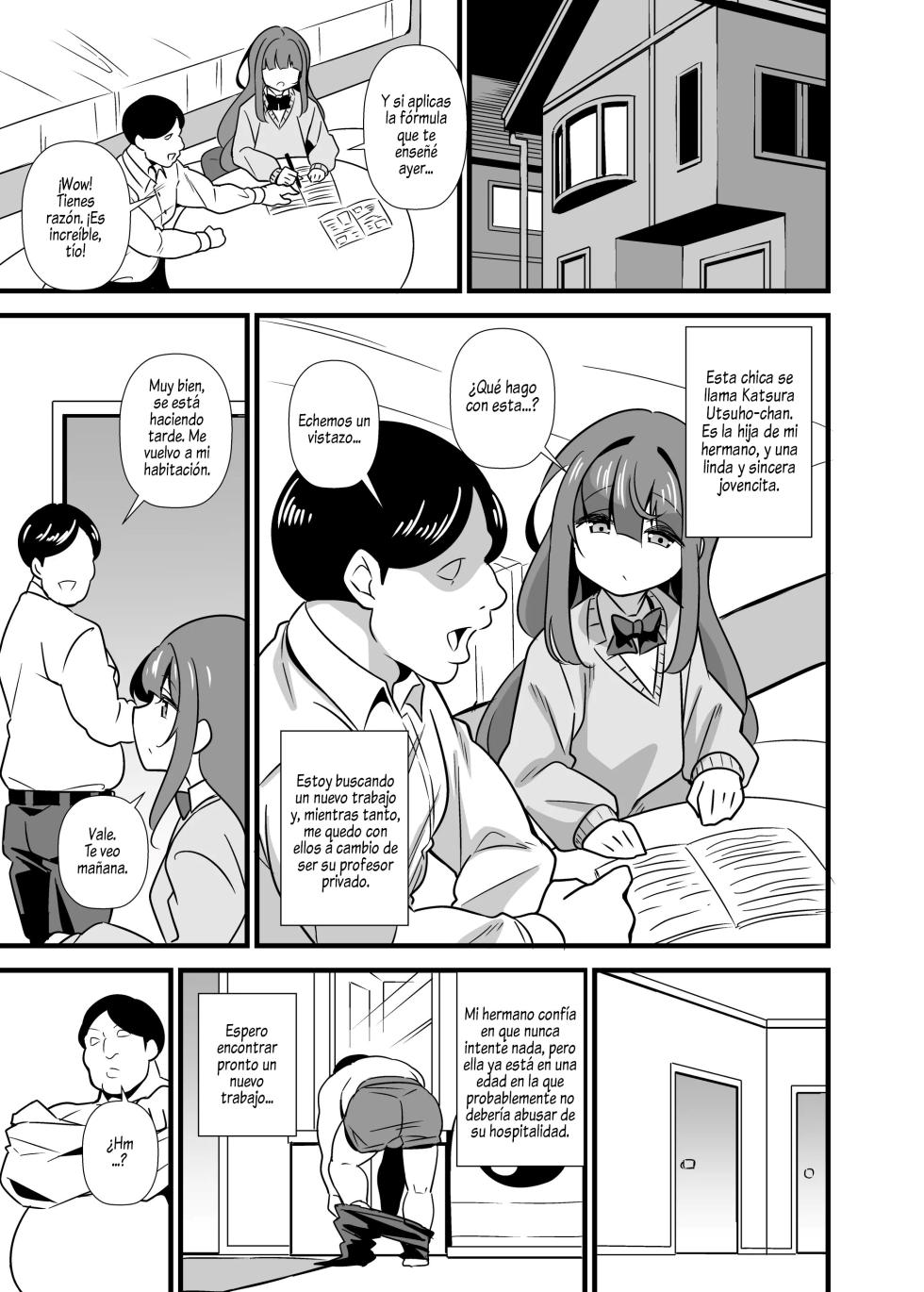 [Circle Tokomaya (Tokomaya Keita)] Oji Saimin Donkanna Oji-san wa Mori no tsuita Mei-kko Senyou Niku Dildo Cap. 1-3 + Prólogo [Spanish] [Al chile no sé Scan] [Digital] - Page 3