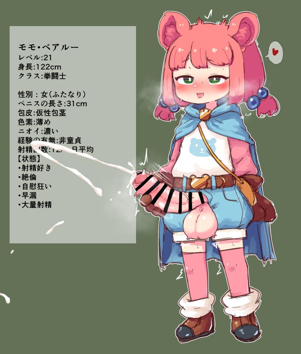 [Pozesuke] Rakugaki Futanari Boukensha + Kemomimi Futanari Boukensha no Chotto Kagekina Hitori Asobi - Page 3