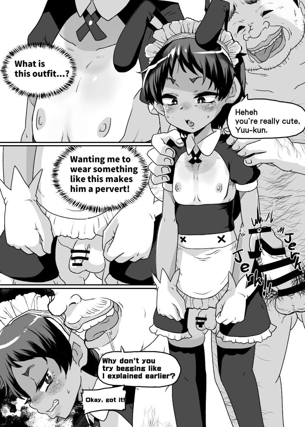 [Nikuyakitei (Nikuyaki)] Mesu Ochi Kansatsu Nikki -Mushoku Oji-san no Onaho Yome ni Sarete Shimatta Otokonoko no Matsuro...- | Sissy Transformation Observation Diary [English] [Digital] - Page 9