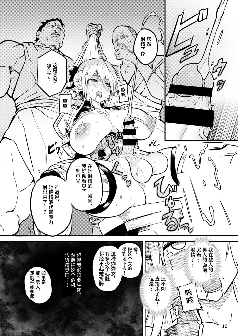 [Efuya (Messy)] Futanari Elf Onna Kishi Verina Ryojoku Sakusei Kangoku | 扶她精灵女骑士维尔利娜 凌辱榨精监狱 [Chinese] [space6ar] [Digital] - Page 10