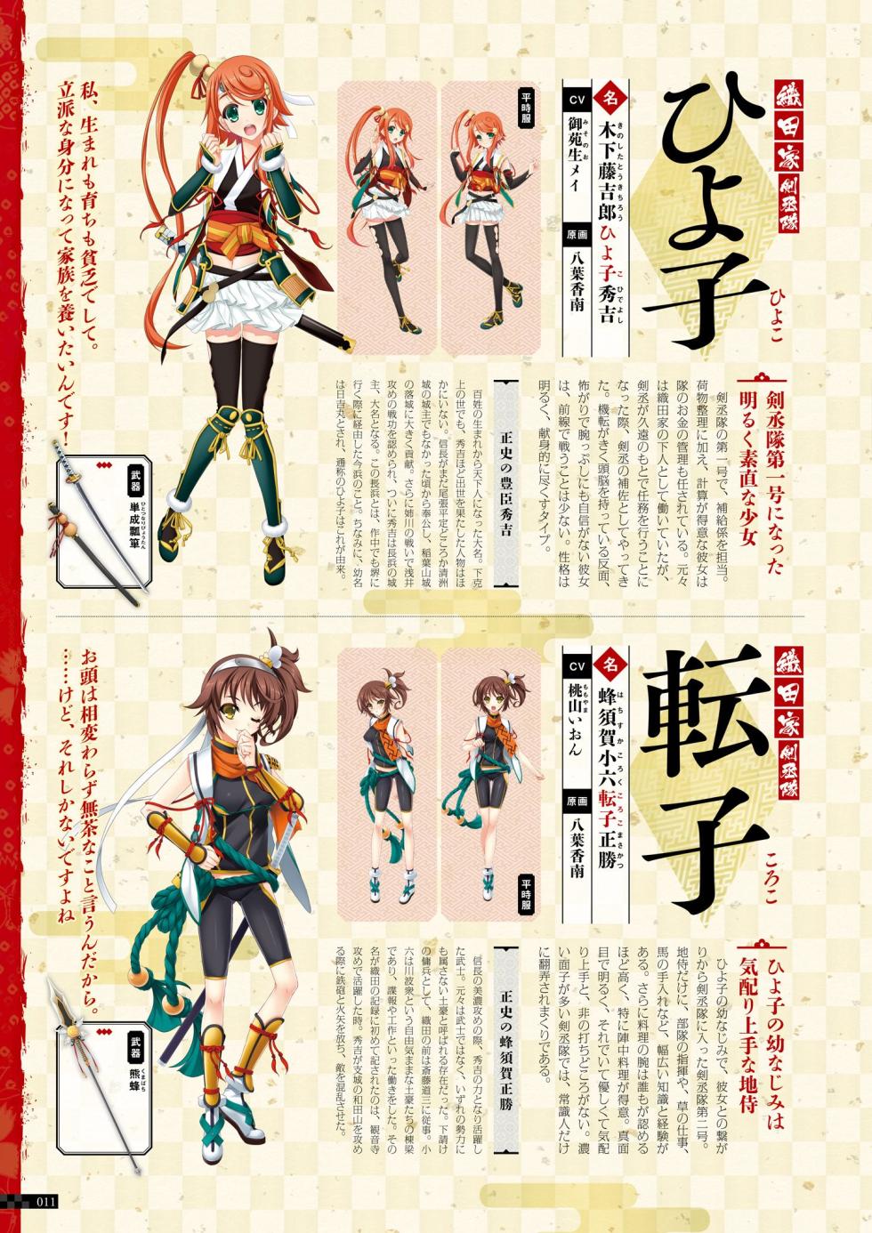 Sengoku†Koihime X ～ Otome Kenran ☆ Sengoku Emaki  VISUAL FANBOOK - Page 12