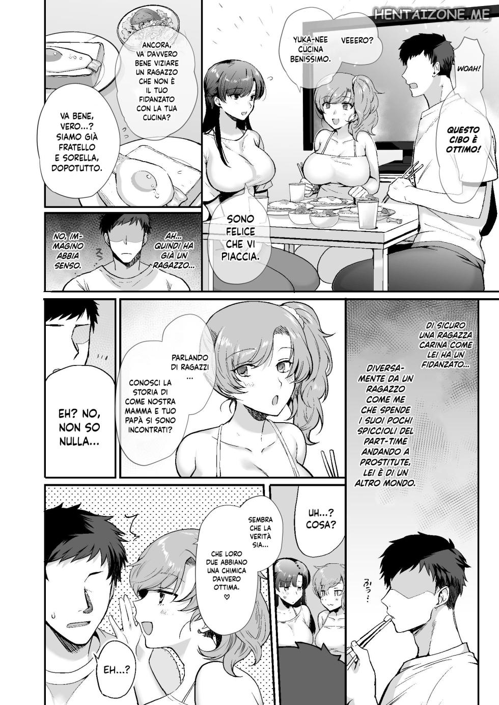 [Shiroganean (Aomizuan, Hujisai, Kirimoto Yuuji)] Erosugiru Doukyonin ~Dosukebe Shimai to 1K Doukyo Seikatsu~ | Vivere in un Monolocale con due Sorelle Pervertite [Italian] [Digital] - Page 14