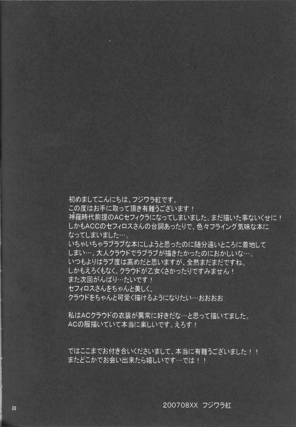 (C72) [kiki (Fujiwara Beni)] Zangai (Final Fantasy VII) - Page 27