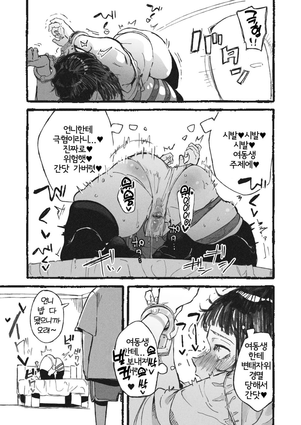 [Boukoku Daitouryou] Onanie no Yatsu | 여동생에게 변태 자위를 보여버린 언니 [Korean] - Page 4