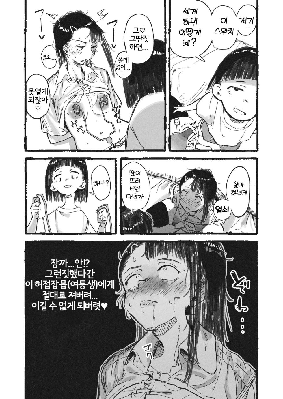 [Boukoku Daitouryou] Onanie no Yatsu | 여동생에게 변태 자위를 보여버린 언니 [Korean] - Page 9