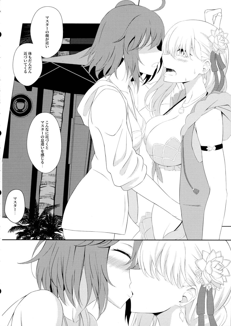 (C104) [Yashoku Jinshin (Rinkopoi)] Kama to Honeymoon -Honeymoon with Karma (Fate/Grand Order) - Page 10