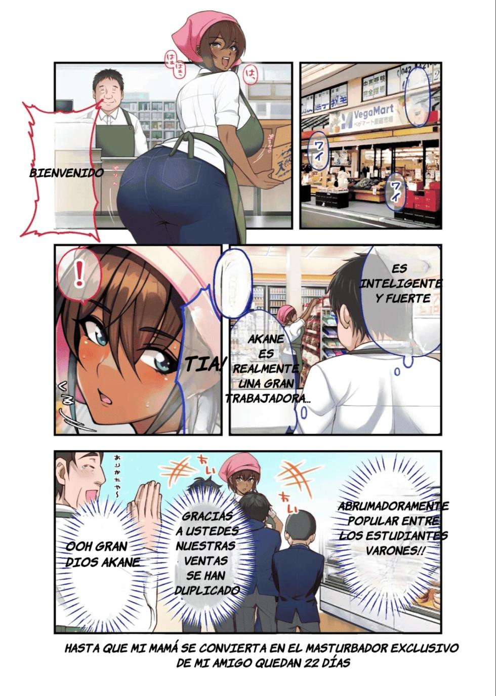 [Ryoku Shinpan (Katsuyoshi)] 28 Nichi-go ni Ore no Kaa-chan ga Tomodachi no Senyou Onahole ni Naru Hanashi | Día 28, Mi Madre se Convertirá Masturbador Personal de mi Amigo [Spanish] [5 noches con Alfredo] - Page 8