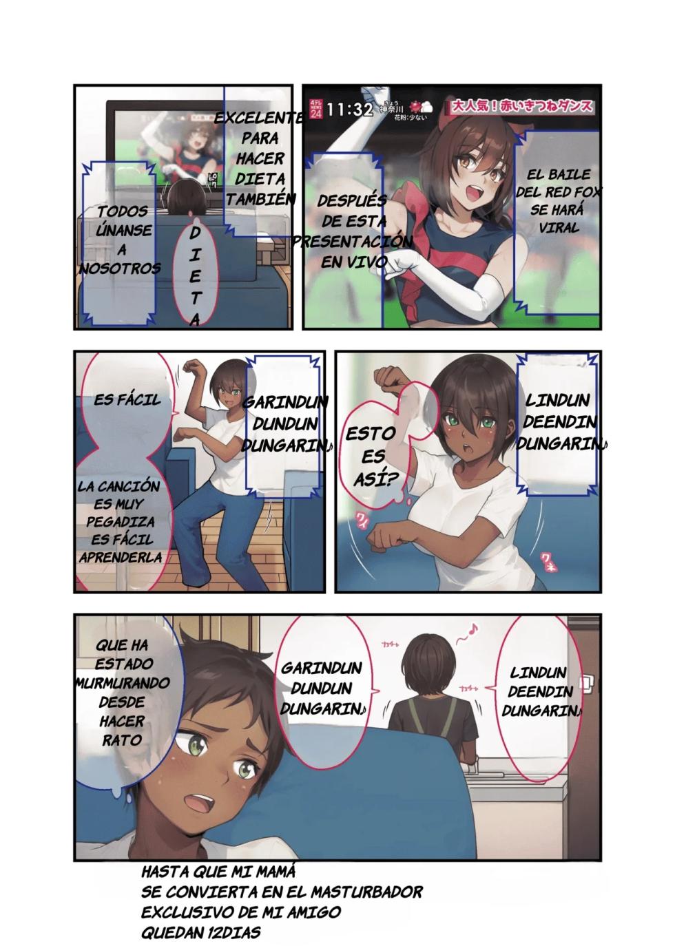 [Ryoku Shinpan (Katsuyoshi)] 28 Nichi-go ni Ore no Kaa-chan ga Tomodachi no Senyou Onahole ni Naru Hanashi | Día 28, Mi Madre se Convertirá Masturbador Personal de mi Amigo [Spanish] [5 noches con Alfredo] - Page 18