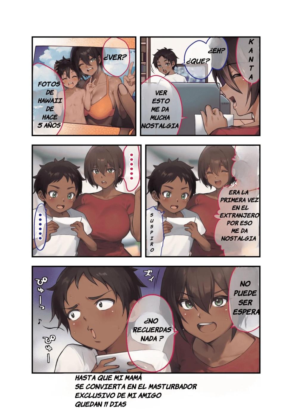 [Ryoku Shinpan (Katsuyoshi)] 28 Nichi-go ni Ore no Kaa-chan ga Tomodachi no Senyou Onahole ni Naru Hanashi | Día 28, Mi Madre se Convertirá Masturbador Personal de mi Amigo [Spanish] [5 noches con Alfredo] - Page 19