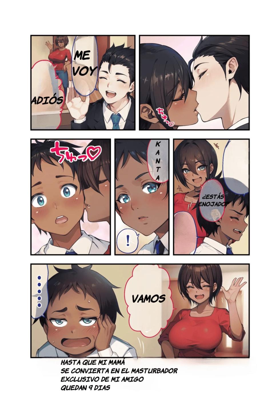 [Ryoku Shinpan (Katsuyoshi)] 28 Nichi-go ni Ore no Kaa-chan ga Tomodachi no Senyou Onahole ni Naru Hanashi | Día 28, Mi Madre se Convertirá Masturbador Personal de mi Amigo [Spanish] [5 noches con Alfredo] - Page 21