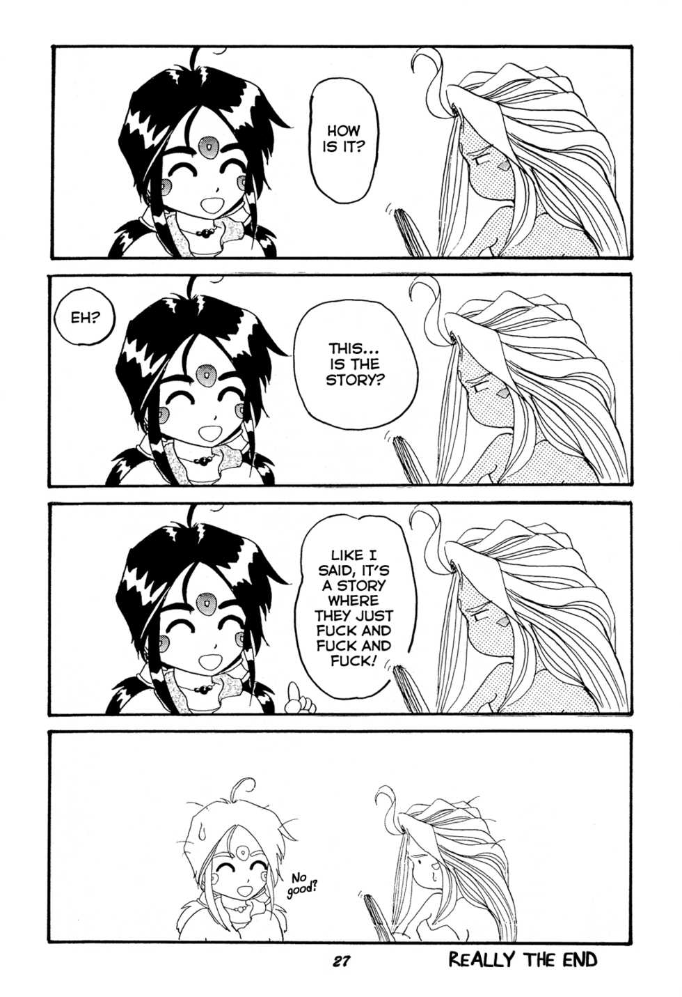 (C52) [Studio BOXER (Nago K, Shima Takashi, Taka)] HOHETO 15 (Ah! My Goddess!) [English] =LaBlueSkuld+Calyx= - Page 27