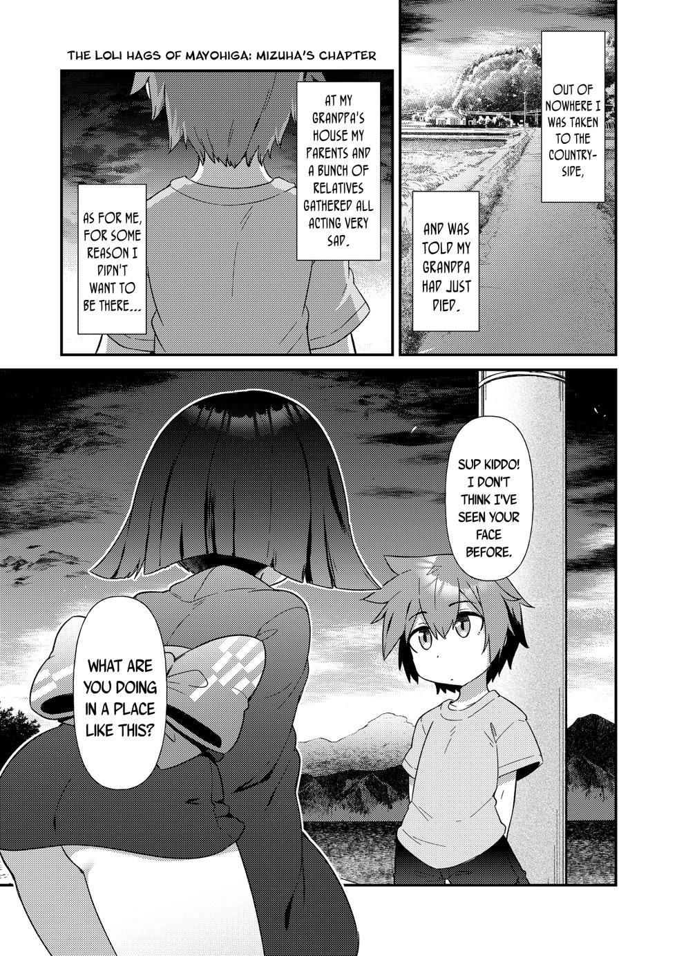 [Amagaeru] Mayohiga no Lolibabaa-tachi Mizuha + Yoh Hen | The Loli Hags of Mayohiga: Mizuha + Yoh Chapters (Towako 15 + Towako 16) [English] {Mistvern + Bigk40k} [Digital] - Page 1