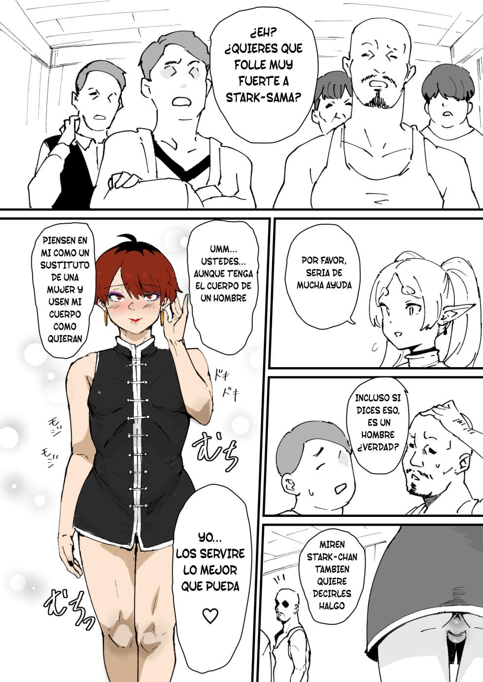 [Goma Brothers (Gomabura)] Yuushu no Stark (Tama-traak ~Otoko o Korosu Mahou~) (Sousou no Frieren) [Spanish] [Digital] - Page 13