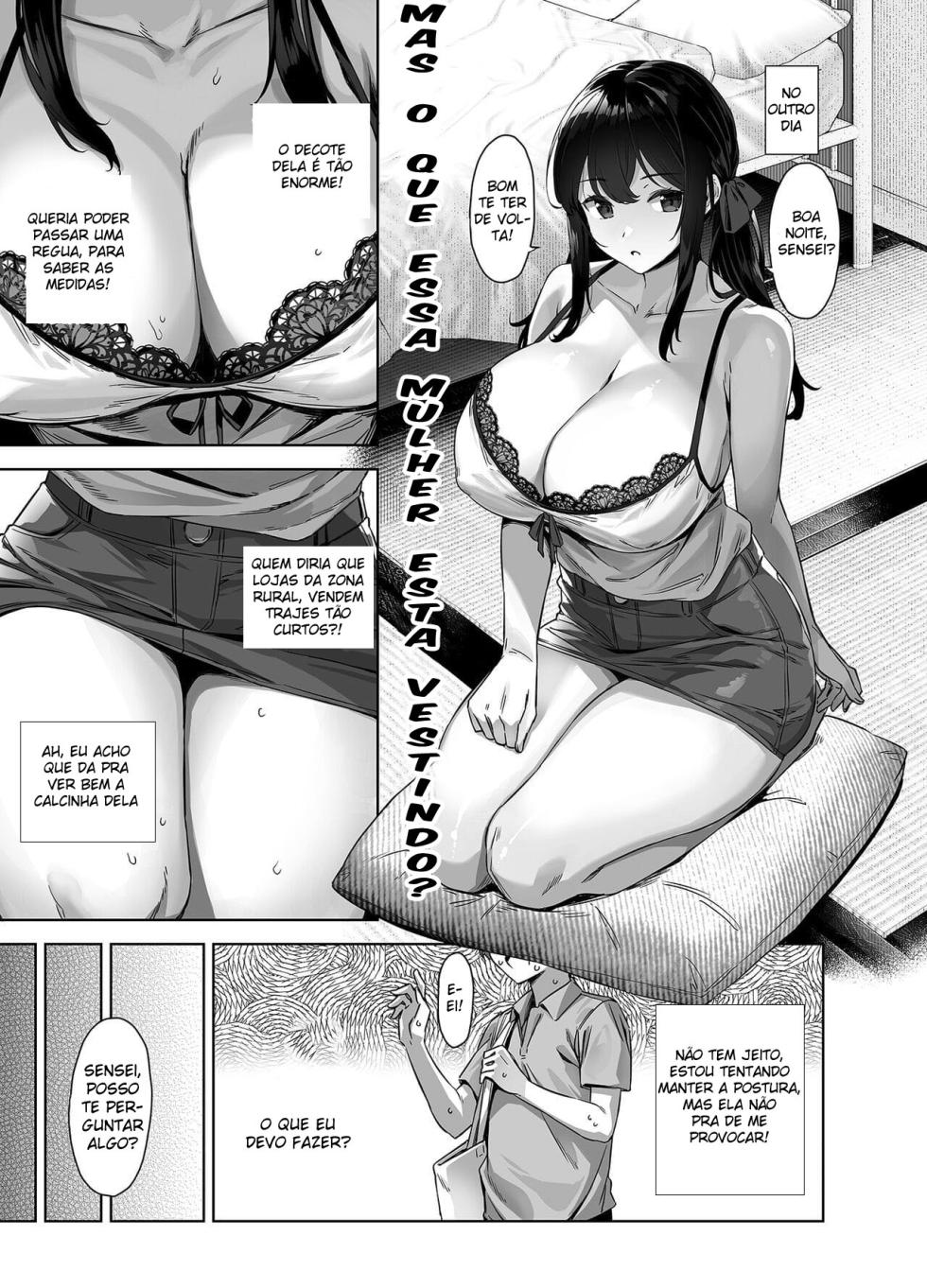 [Σ-Arts (Mikemono Yuu)] Natsu to Inaka to Yuuwaku shite kuru Dekkai Oshiego [Portuguese-BR] [Digital] - Page 10