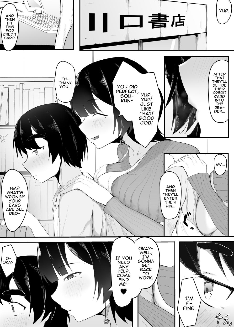 [Ikki Ichiyuu] Kyonyuu Tenchou no Itazura | Busty Shop Manager's Prank [English] [Darg777 Translations] - Page 2