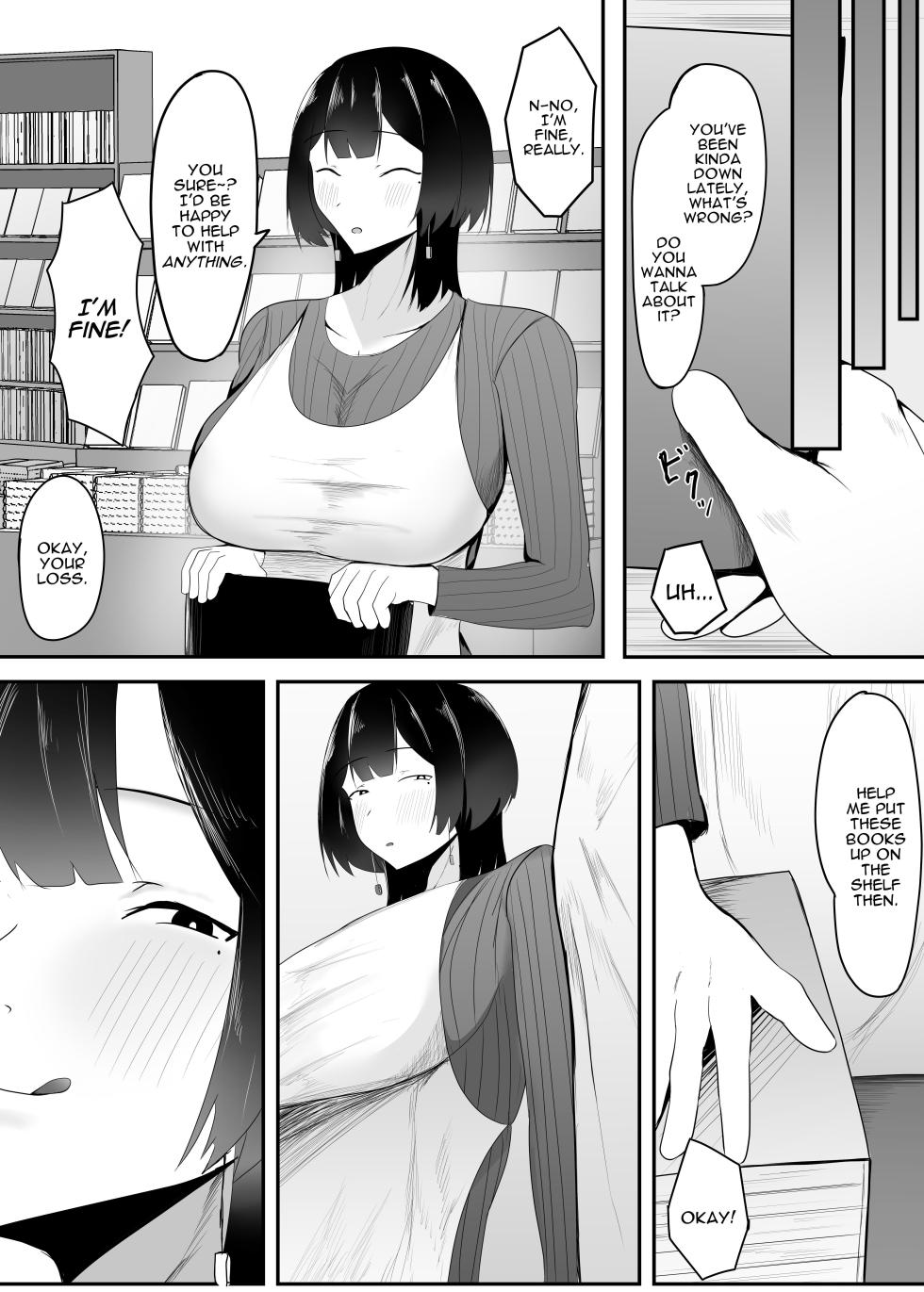 [Ikki Ichiyuu] Kyonyuu Tenchou no Itazura | Busty Shop Manager's Prank [English] [Darg777 Translations] - Page 9