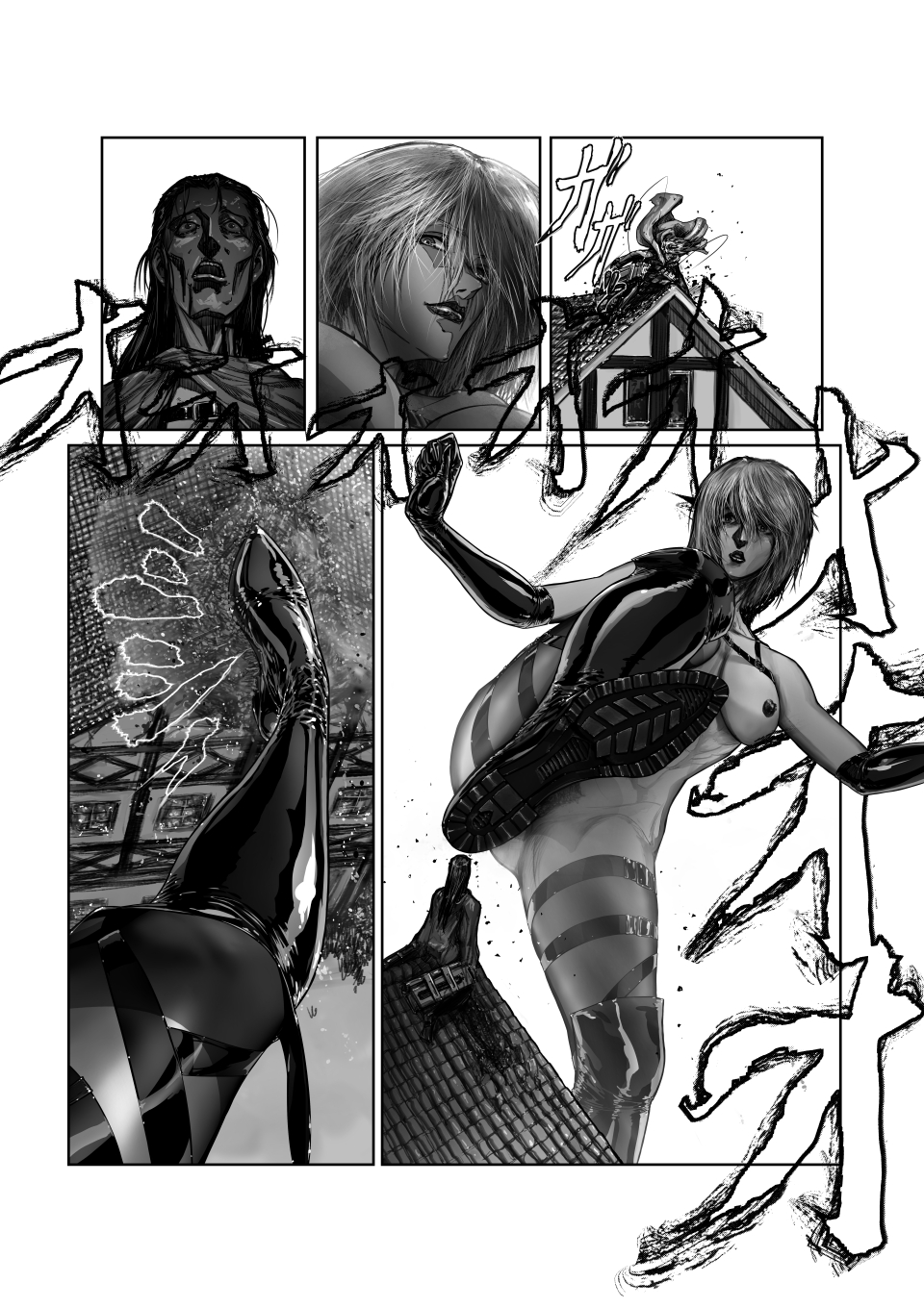 [edoga rambo] Female Titan Without Rivals / Female Titan Wearing Boots - Page 36