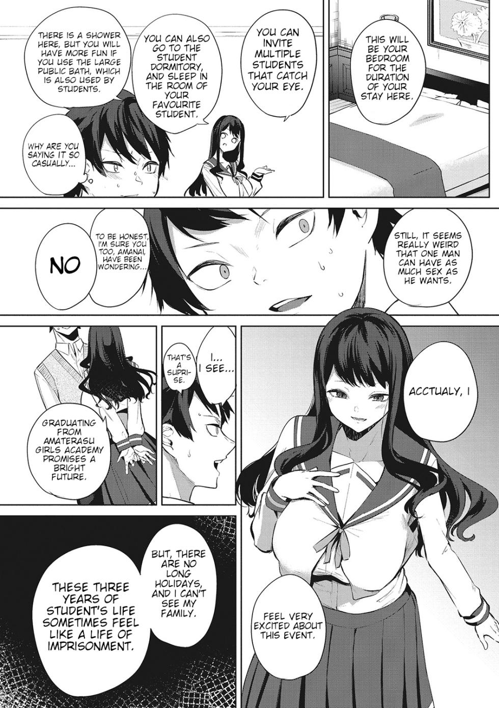 [Kurokawa Otogi] Amaterasu Jogakuin Bunkasai Ch. 1 | Amaterasu Girls' Academy Culture Festival Chapter 1 (COMIC HOTMILK 2021-03) [English] [Digital] - Page 6