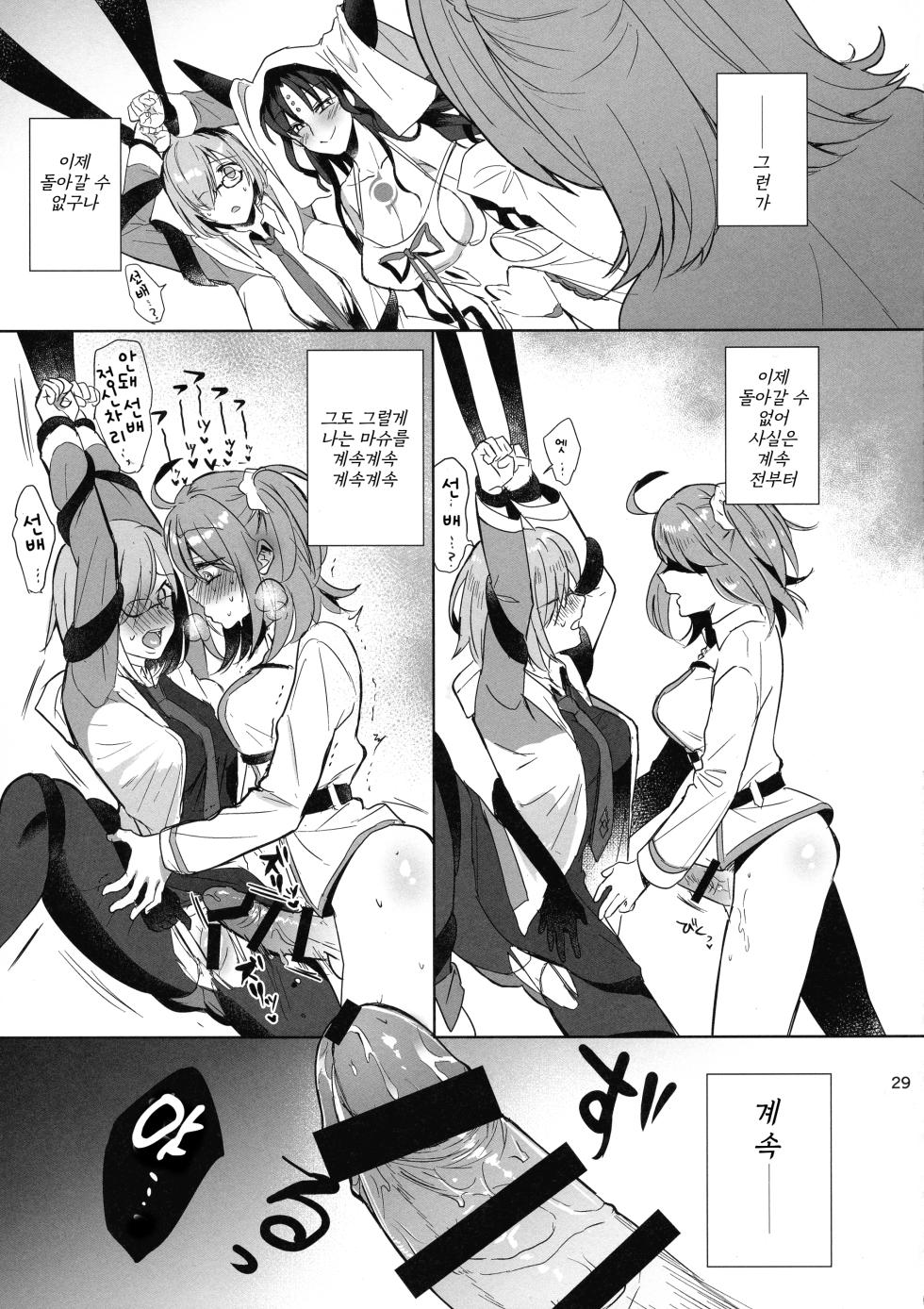 (CT31) [AMR (Ame Arare)] Zettai Fukujuu Dosukebe Futanari Chinpo Beast (Fate/Grand Order) [Korean] - Page 29