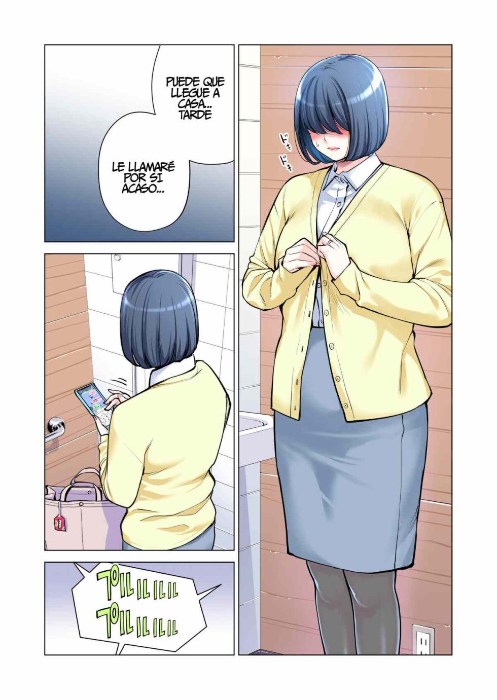 [HGT Labo (Tsusauto)] Jichikai no Hitozuma wa Totemo H deshita. 3 Hitozuma-tachi no Oshokuji Hen [Spanish] [Hoy no Edito, Mañana Sí] [Full Color Ban] - Page 21