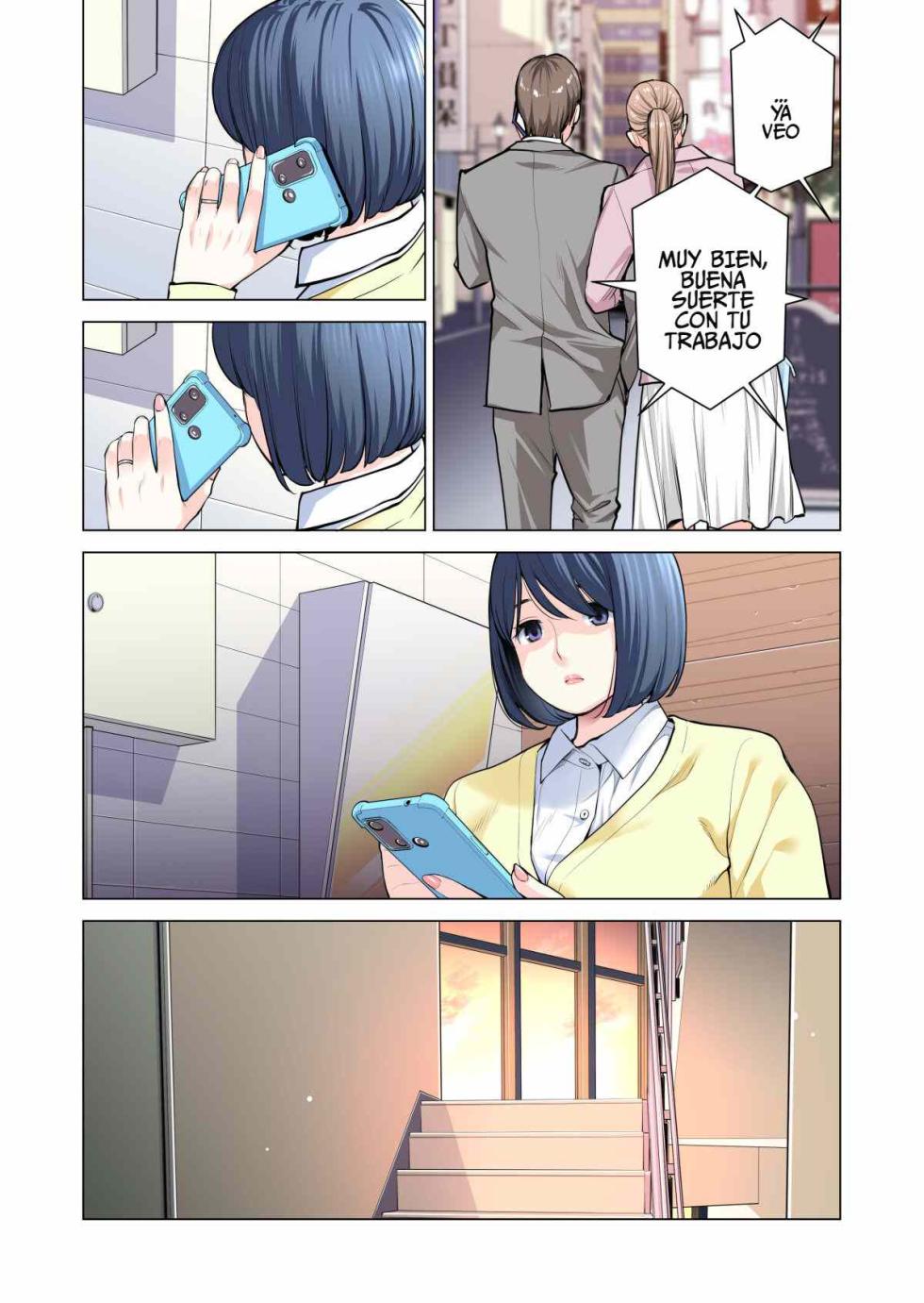 [HGT Labo (Tsusauto)] Jichikai no Hitozuma wa Totemo H deshita. 3 Hitozuma-tachi no Oshokuji Hen [Spanish] [Hoy no Edito, Mañana Sí] [Full Color Ban] - Page 23