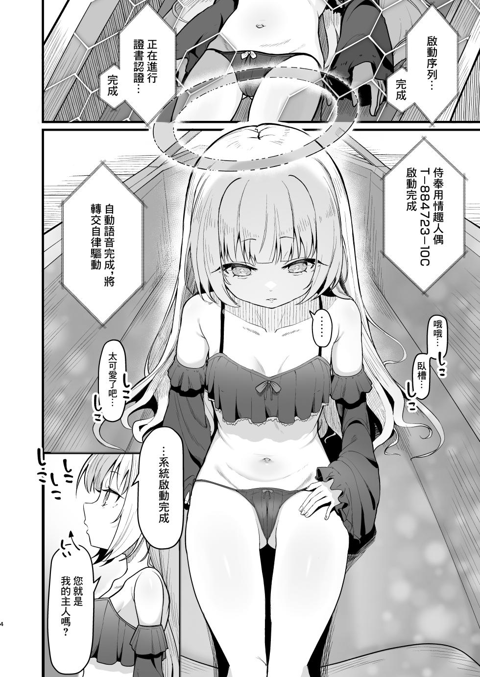 [Ebiten Kaidou (Templus)] Muhyoujou na Jinzou Tenshi mo Shosen wa Tada no Onahole | 面無表請的人造天使說到底也就是個飛機杯 [Chinese] - Page 3
