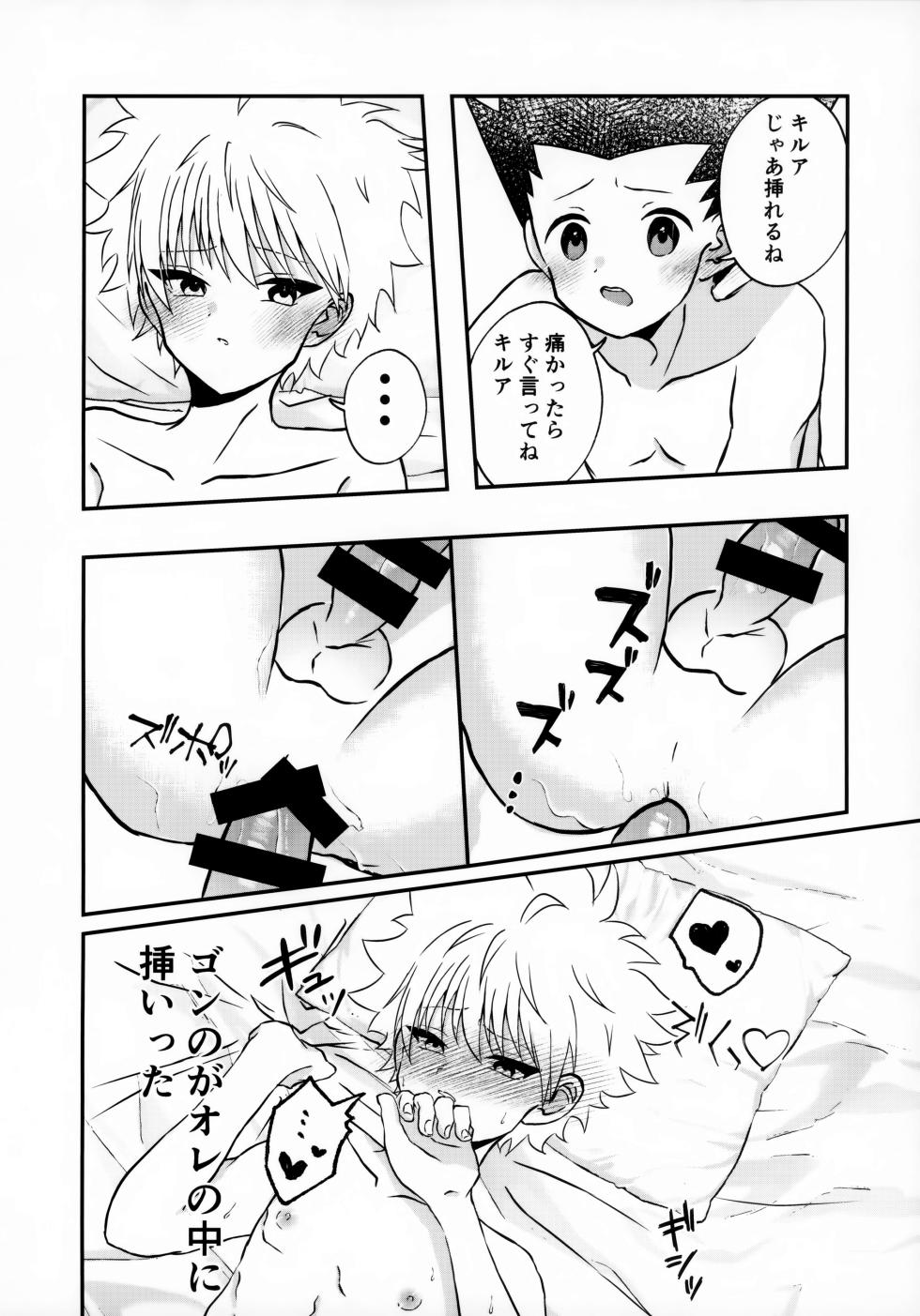 (ENDLESS×HUNTER HARU2024) [Tanukineiri (Tei)] Fujunna Futari (Hunter x Hunter) - Page 19