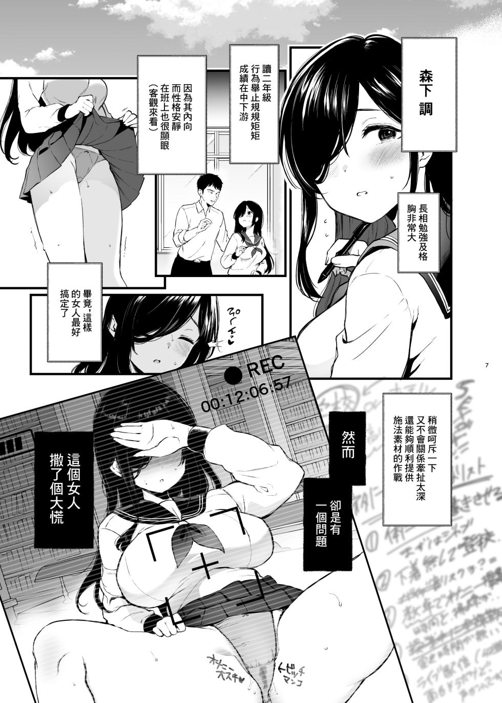[ななめの (おそまつ)] 森下調は見られたい!｜森下調想要被注視! [中国翻訳] [DL版] - Page 6
