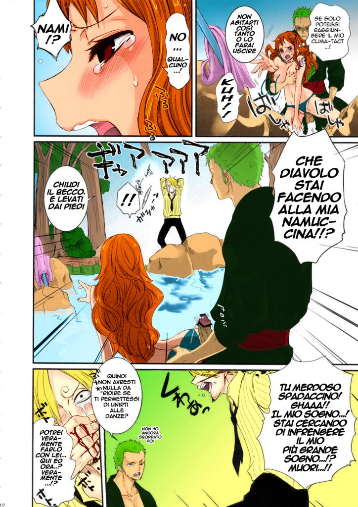 (C82) [Queen Of VANILLA (Tigusa Suzume)] Natsu * Hana | La Cascata (One Piece) [Italian] [Colorized] - Page 12