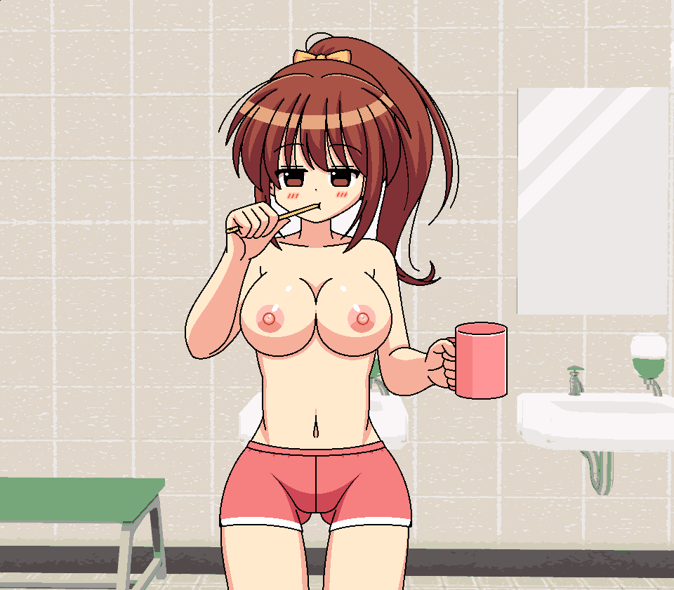[Punit Dot] 茶髪ポニテ歯磨き - Page 35