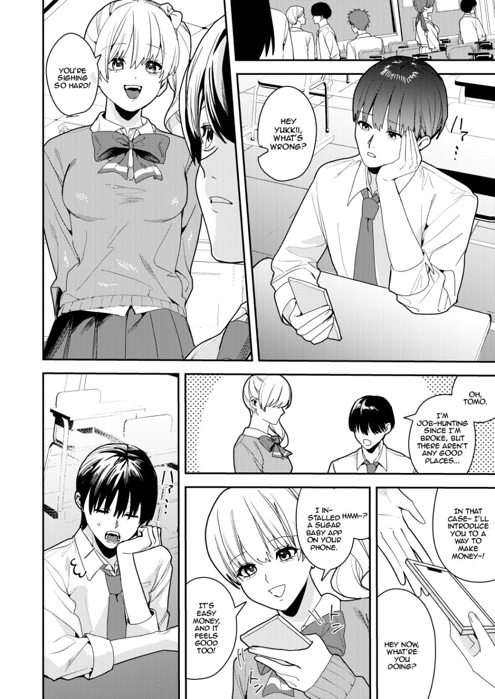 [Amuai Okashi Seisakusho (Betty, Konozama)] Papakatsu Nyotaika de Tanoshiku Kasegu! | Having Fun and Earning Some Money by Prostituting Myself After Turning Into a Girl! [English] {Doujins.com} - Page 5