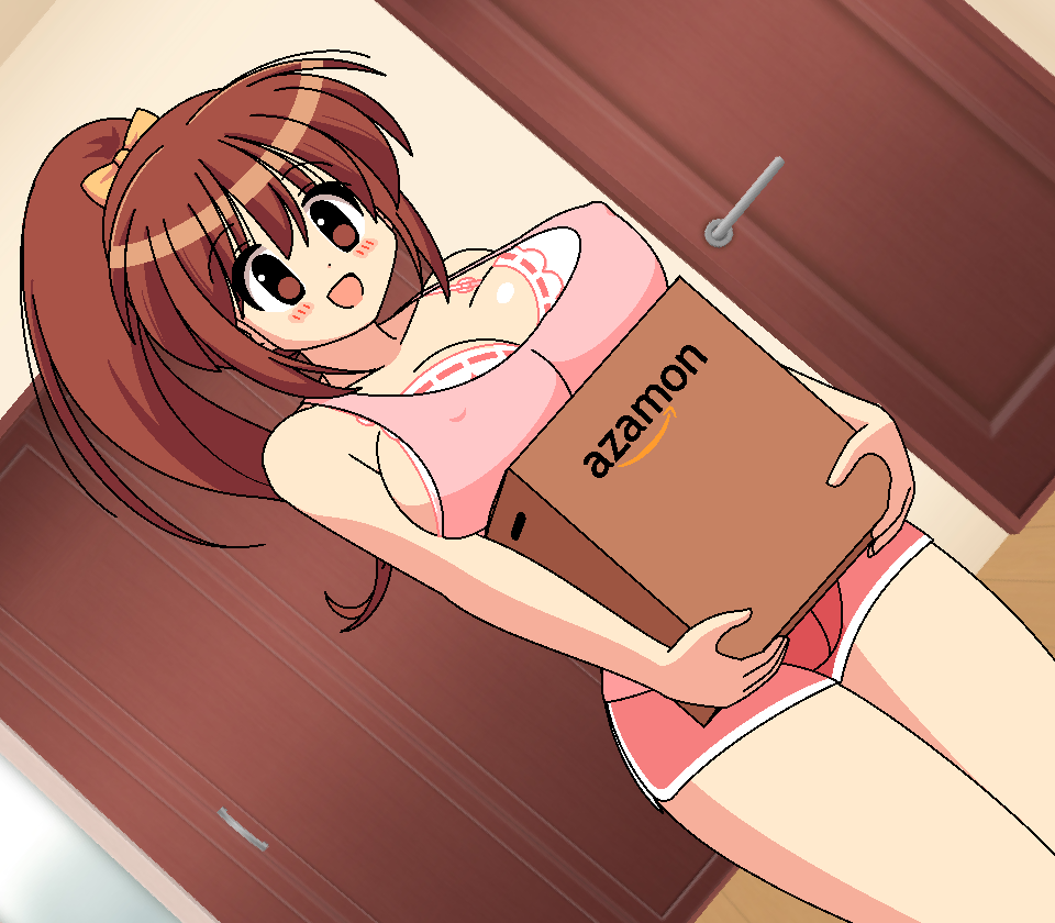 [Punit Dot] 茶髪ポニテ荷物持ち上げ - Page 25