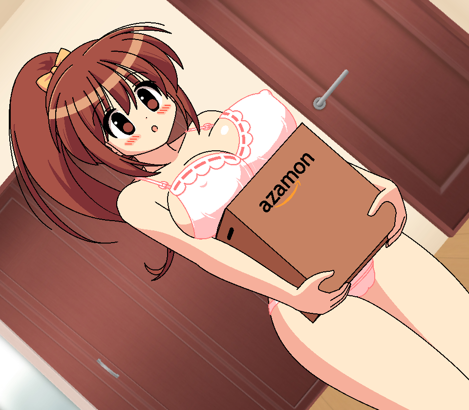[Punit Dot] 茶髪ポニテ荷物持ち上げ - Page 35