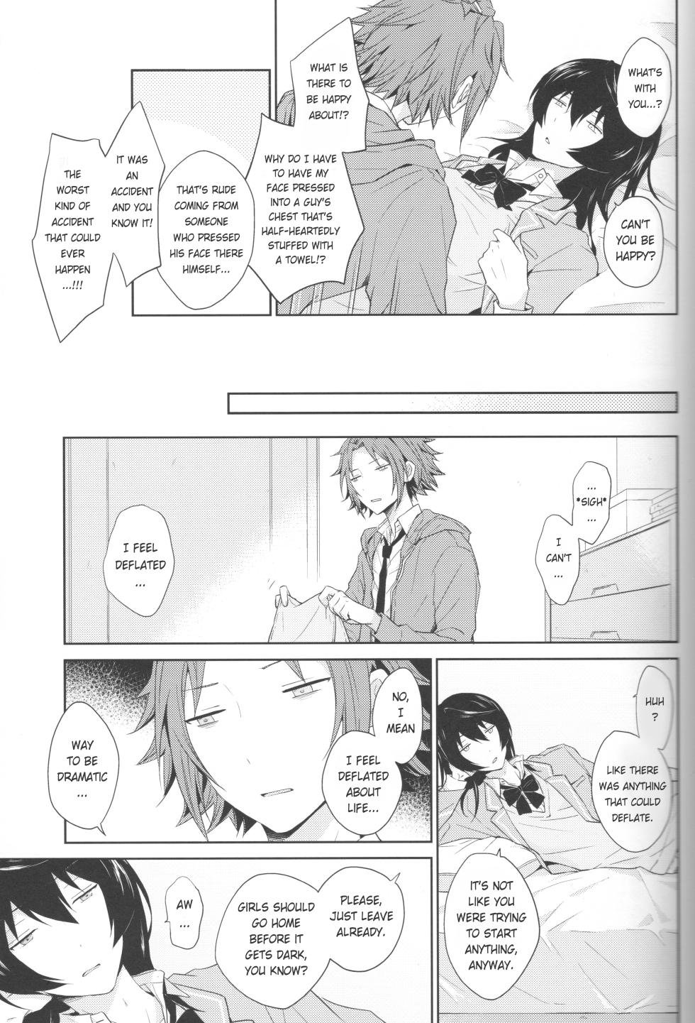 (brilliant days 10) [KiKuZu (kera)] Osananajimi ga Josou Shimashite | My Childhood Friend, Cross-Dressing  (Ensemble Stars!) [English] - Page 14