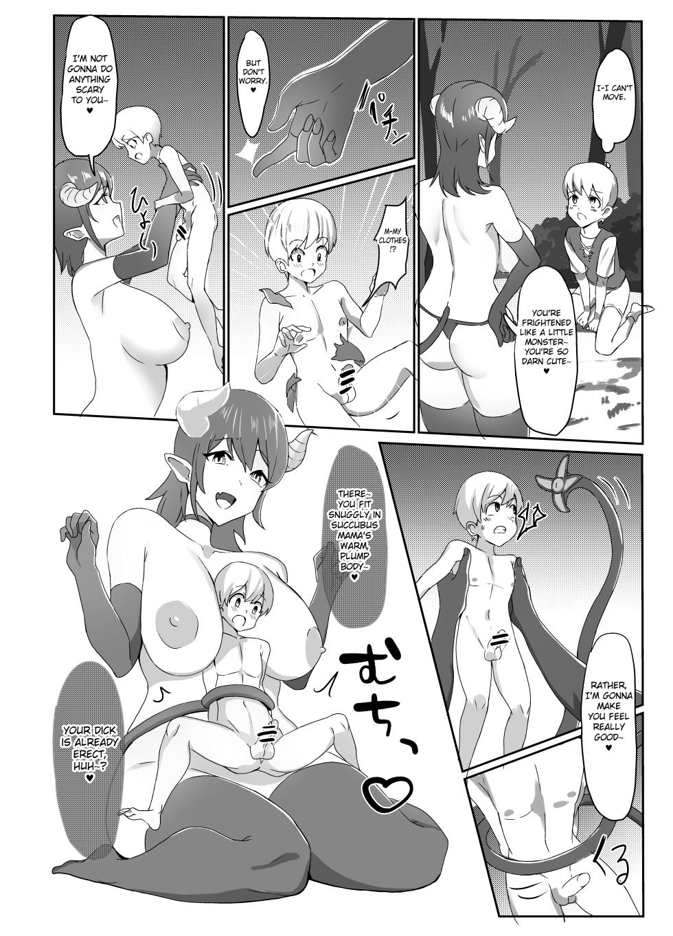[Honyuubin] Succubus Mama ni Sakusei Sareru Hanashi | A Story About Being Milked by a Mama Succubus [English] [Fated Circle] - Page 3