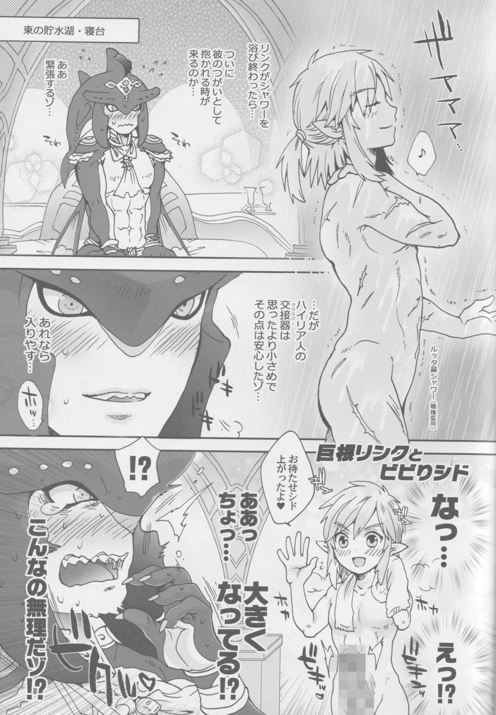 [Konna Tokoro no Kinniku made Kitaeru nante... (Sugoi Kinniku)] Sidon Ouji Kiki Ippatsu! (The Legend of Zelda) - Page 14