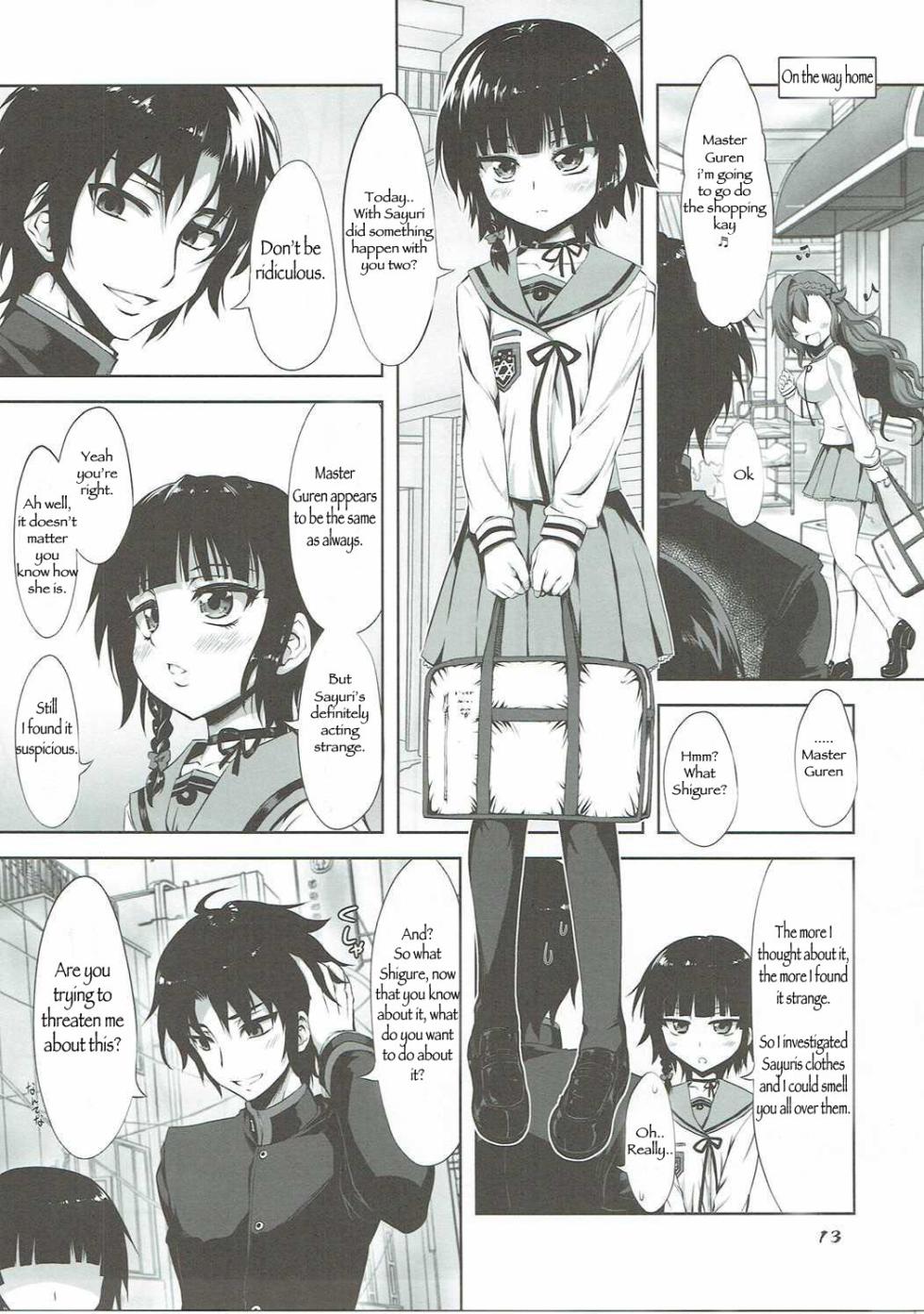 (SC2016 Summer) [Chinpudo (Marui)] Juusha Hitsuai no Kotowari | The Logic of Followers Love (Owari no Seraph) [English] [Kuro2311] - Page 12