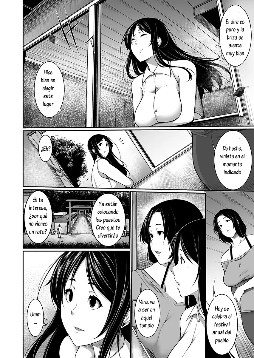 [Sakamata Nerimono] H e no Hurdle ga Hiku Sugiru Mura ~Joshidaisei ga Natsuyasumi ni Otozureta no wa Daretodemo Yacchau Mura Deshita~ Ch. 01 [Spanish] [Lovely Diablesse Scan] [Digital] - Page 6