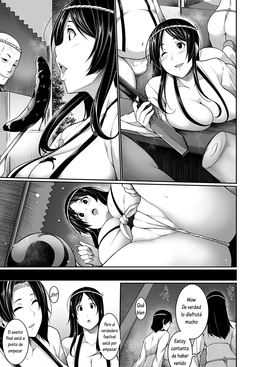 [Sakamata Nerimono] H e no Hurdle ga Hiku Sugiru Mura ~Joshidaisei ga Natsuyasumi ni Otozureta no wa Daretodemo Yacchau Mura Deshita~ Ch. 01 [Spanish] [Lovely Diablesse Scan] [Digital] - Page 11