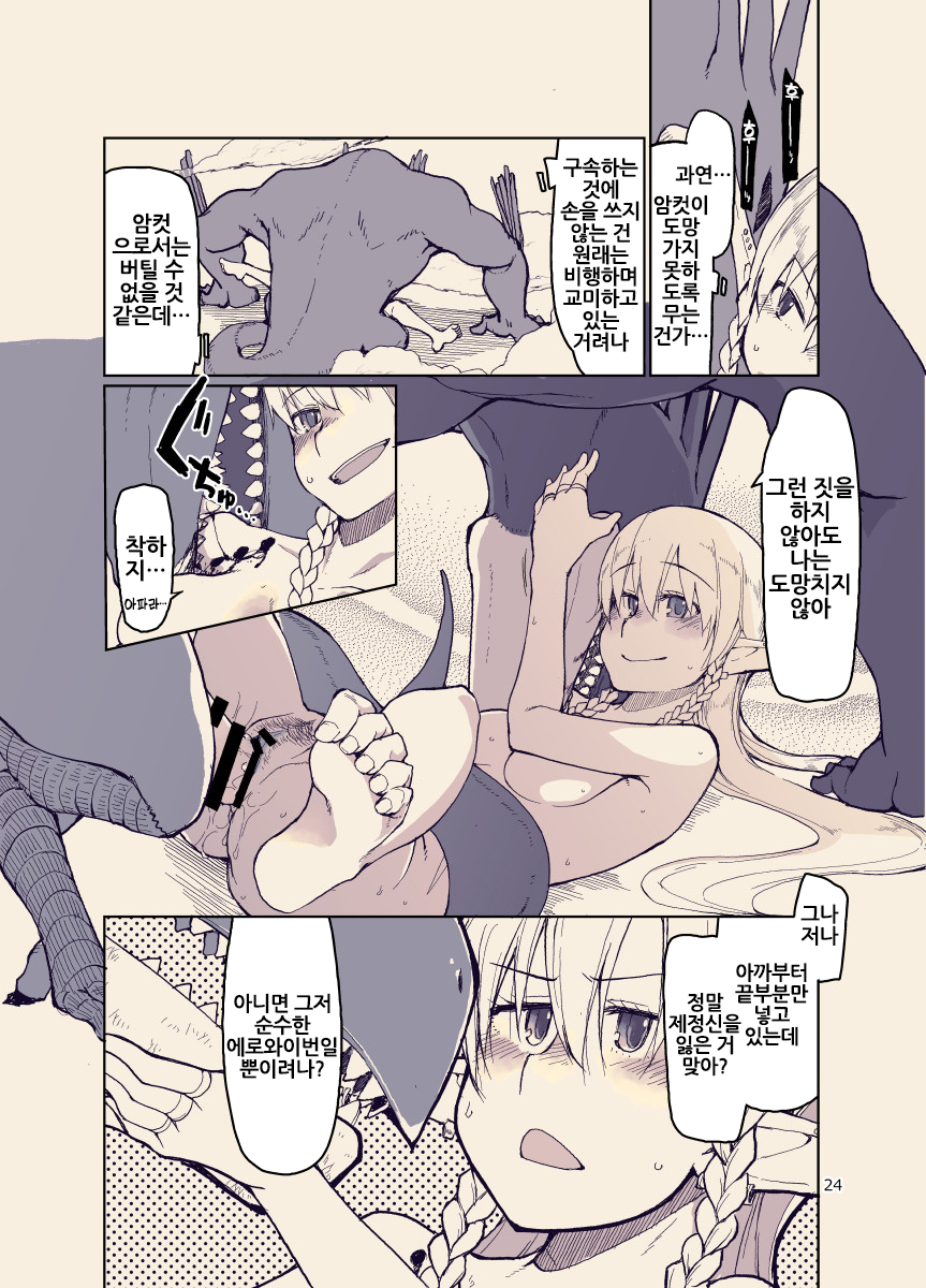 [Metamor (Ryo)] Dosukebe Elf no Ishukan Nikki 12 | 개변태 엘프의 이종간 일기 12 [Korean] [Digital] {역식채널} - Page 24