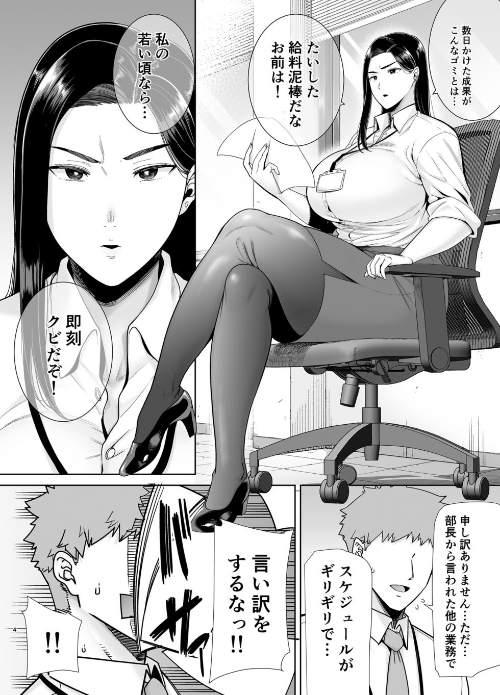 [DOLL PLAY (Kurosu Gatari)] パワハラ女上司と社畜くん [Digital] - Page 3