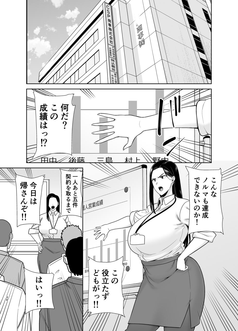 [DOLL PLAY (Kurosu Gatari)] パワハラ女上司と社畜くん [Digital] - Page 35